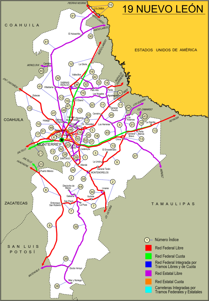 Red de caminos estatales - Informe Regio