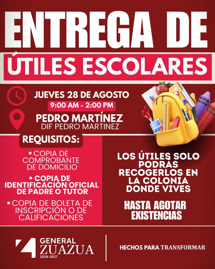 536061977_122180120324552351_1908698477901675087_n - Informe Regio zuazua escuelas regreso a clases útiles escolares
