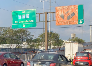 Puente De Rómulo Garza-Churubusco tráfico cierre san nicolás
