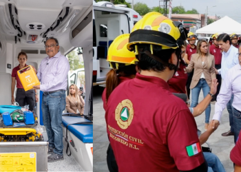 ambulancias y uniformes, Protección Civil, Andrés Mijes, Plan México
