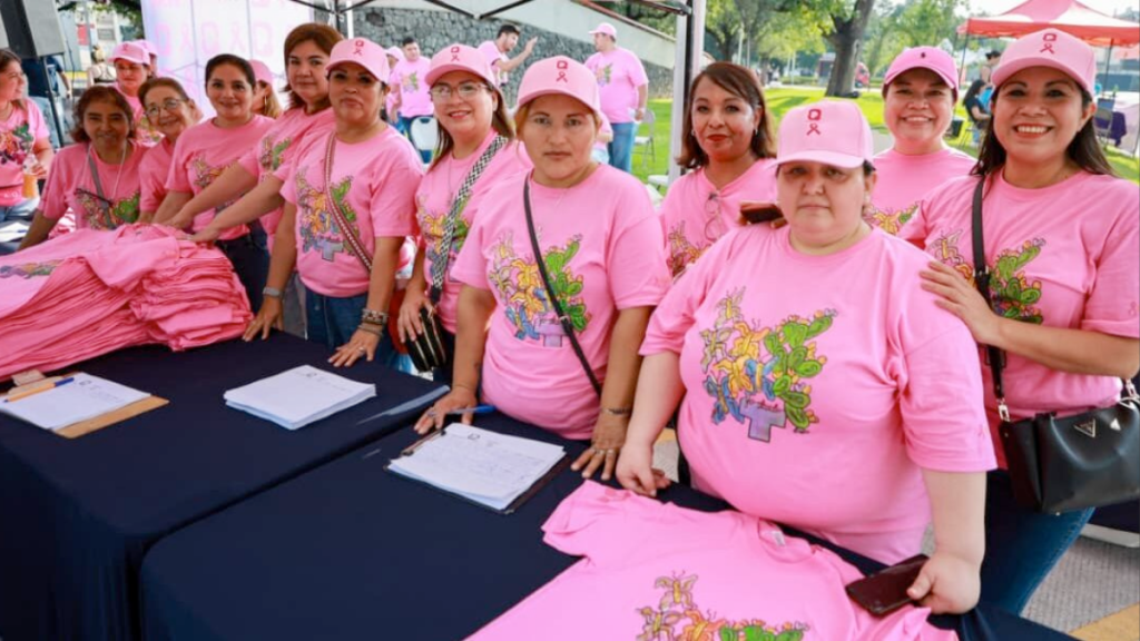 Semana Rosa - Informe Regio Semana Rosa San Pedro de Pinta Cruz Rosa activación física cáncer de mama salud pública