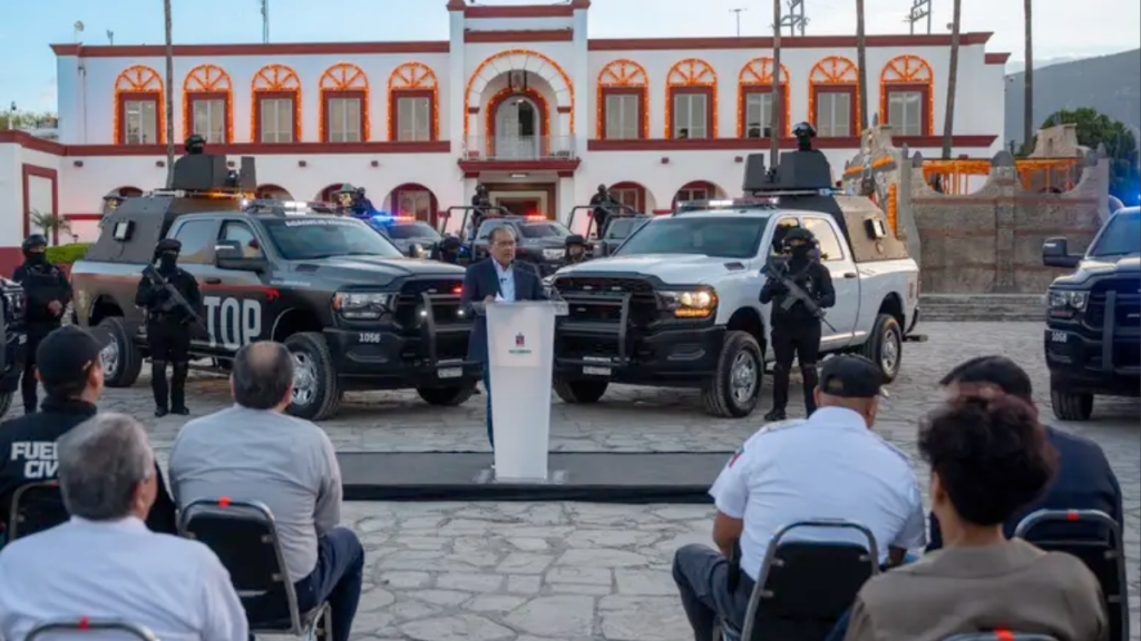 División Blindada Escobedo seguridad ciudadana fuerza policial vehículos blindados