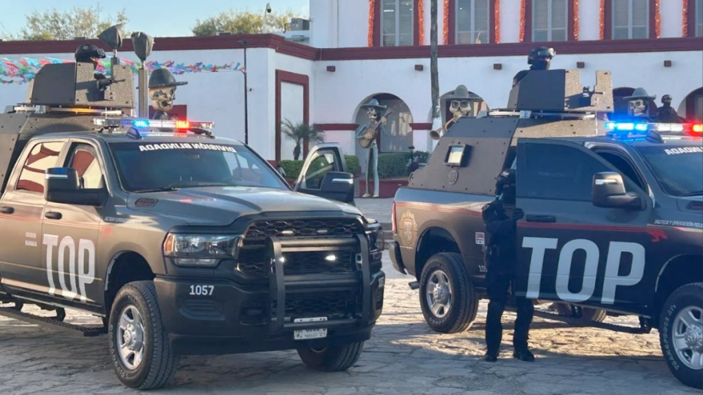 División Blindada Escobedo seguridad ciudadana fuerza policial vehículos blindados