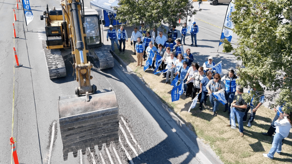 rehabilitación de López Mateos San Nicolás concreto hidráulico obras viales avenida Fundidores