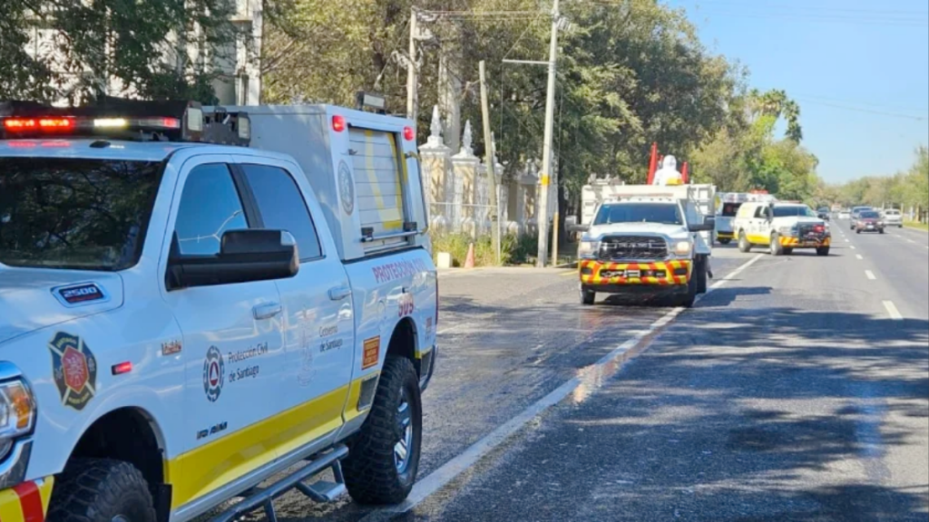 Derrame De Miel - Informe Regio Derrame De Miel Carretera Nacional Protección Civil abejas peligrosas incidente vial