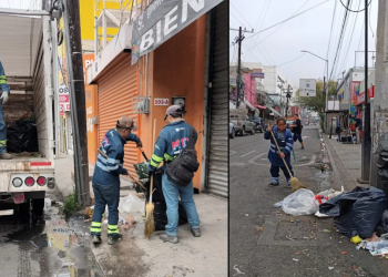 33 toneladas de basura Centro de Monterrey Servicios Públicos de Monterrey limpieza urbana   Informe Regio