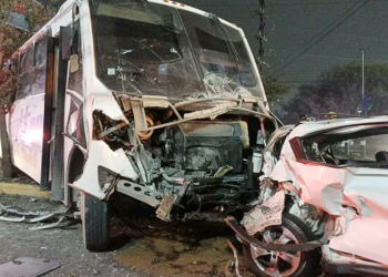 accidente en García Heberto Castillo transporte colectivo 33 lesionados   Informe Regio