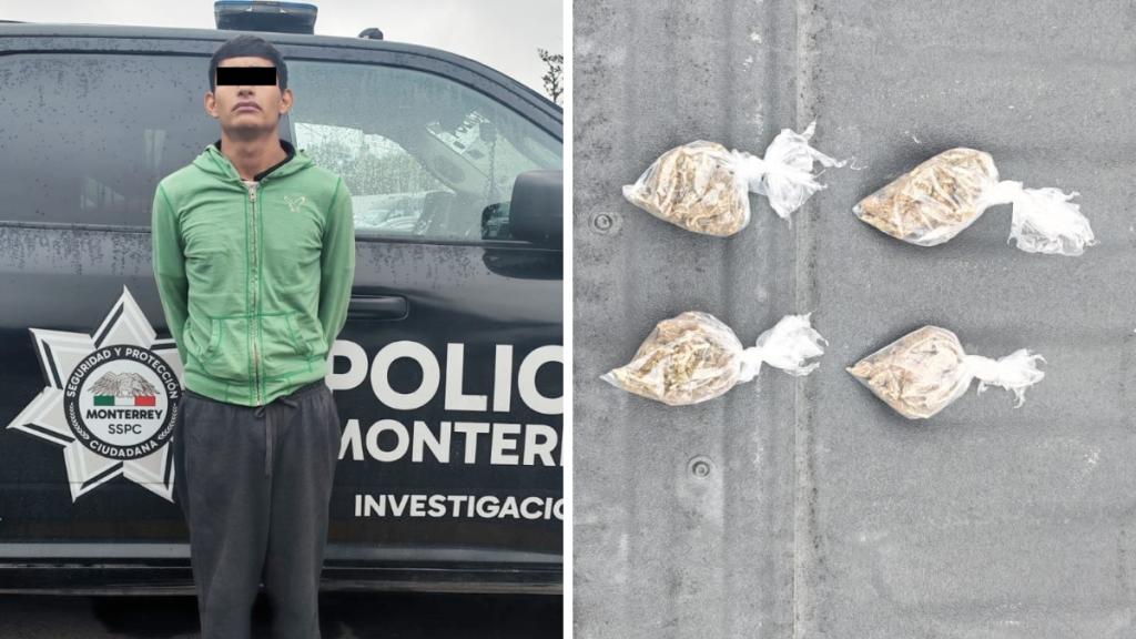 Detenido Con Mariguana - Informe Regio Joven detenido con mariguana en Monterrey es investigado por robo de laptops robos a transeúnte y otros delitos informó la Policía de Monterrey
