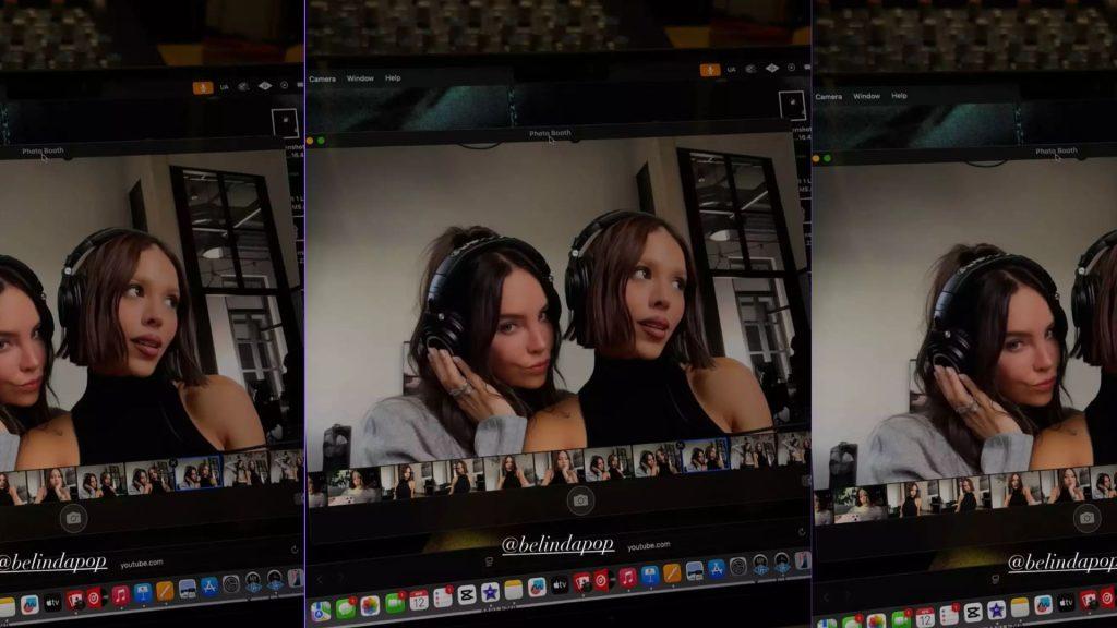 Danna y Belinda grabando su nueva canción juntas en 2026