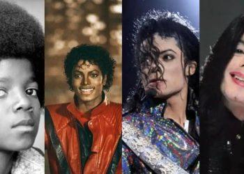 Historia de vida de Michael Jackson en cuatro fotografías donde aparece el artísta de niño hasta llegar a la etapa de la adultez   Informe Regio