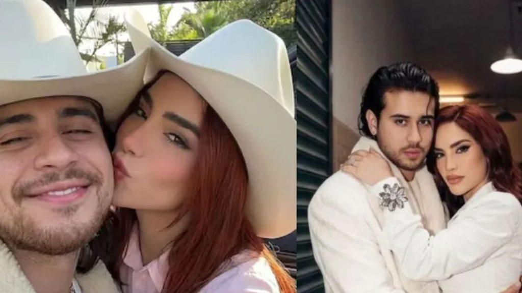 Couple posing together left panel shows man smiling with a hat wearing woman kissing his cheek right panel features them in white outfits embracing and looking at the camera   Informe Regio