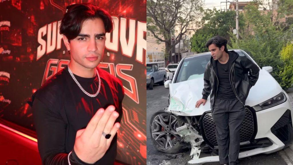 Aaron Mercury sufre un fuerte accidente automovilistico   Informe Regio