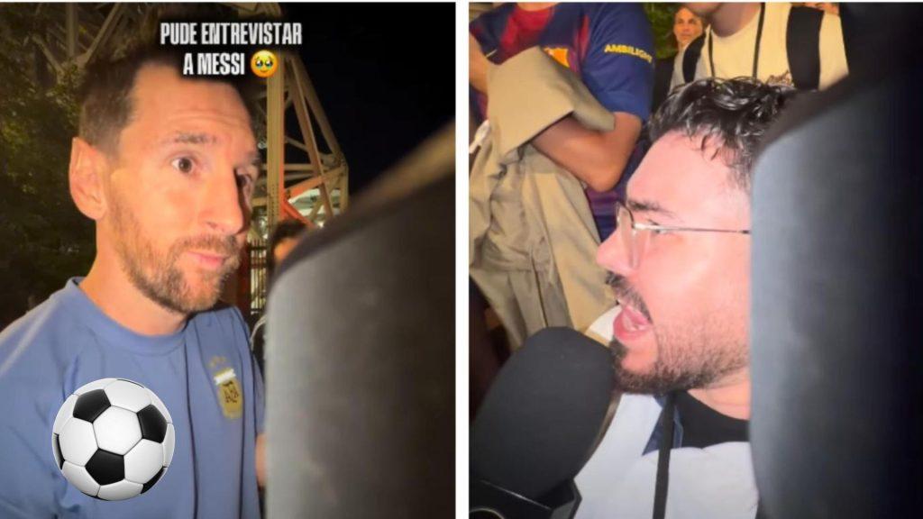 Periodista con parálisis cerebral entrevistó a lionel Messi   Informe Regio