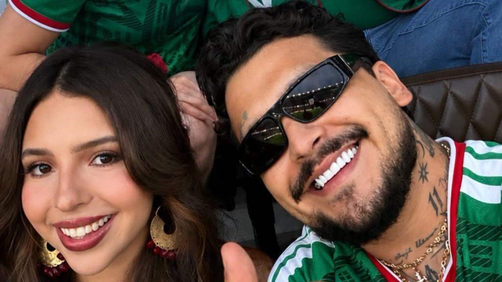Ángela Aguilar y Christian Nodal celebran gol de México   Informe Regio