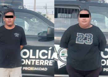 Detenidos en el centro de Monterrey