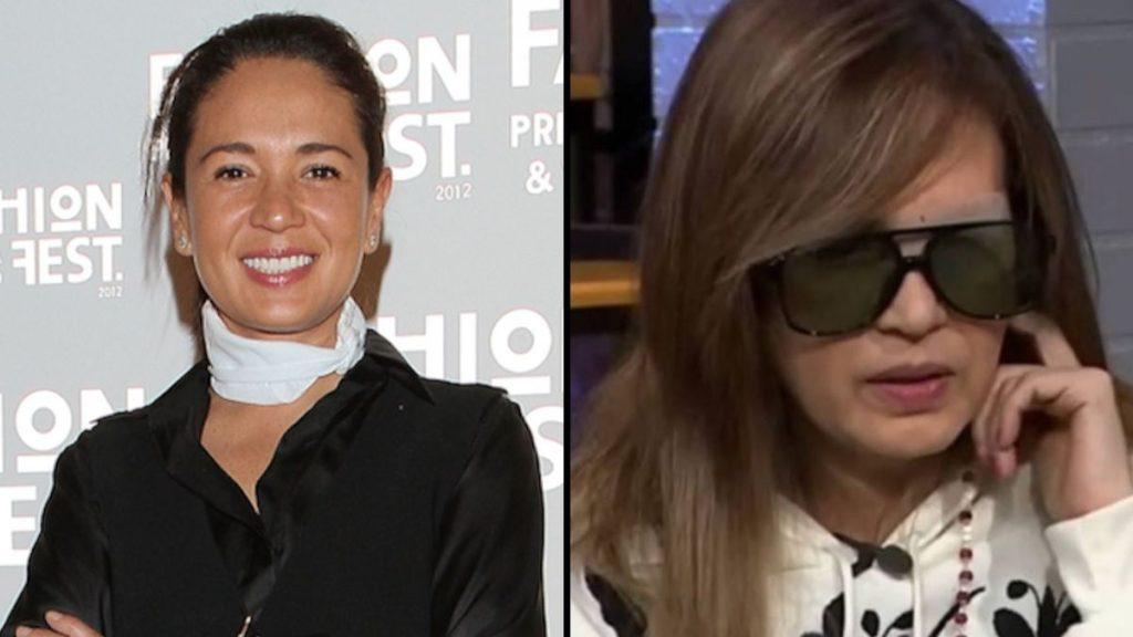 Two women side by side left smiling in a black blouse with a white neck scarf right wearing oversized sunglasses and a white hoodie resting her chin on her hand   Informe Regio